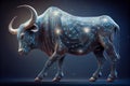 alternative visualization of the concept of astronomical subjects - the sign of the horoscope Taurus - one of the twelve zodiac Royalty Free Stock Photo