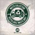 Alternative waste collection stamp