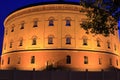 Altes Gasometer in Leipzig Nord am Abend Royalty Free Stock Photo