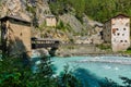 The Altfistermunz castle, medieval fortress over the river In