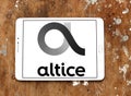 Altice telecoms company logo Royalty Free Stock Photo