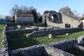 Altilia - Abitazioni presso Porta Boiano nel Parco Archeologico di Sepino Royalty Free Stock Photo