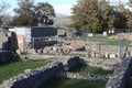 Altilia - Scavi delle terme presso Porta Boiano nel Parco Archeologico di Sepino Royalty Free Stock Photo