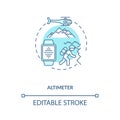Altimeter concept icon