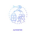 Altimeter concept icon