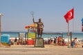 Altinkum beach in Didim Turkey on a warm summer holiday day