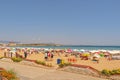 Altinkum beach in Didim Turkey on a warm summer holiday day