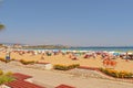 Altinkum beach in Didim Turkey on a warm summer holiday day