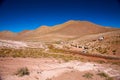Altiplano village Machuca with a typical church Royalty Free Stock Photo