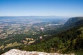 Altitude Panorama over Lake Leman and French  Haute Savoie Valley on a Sunny Summer Day From Saleve Royalty Free Stock Photo