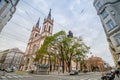 Old larks fields church Altlerchenfelder Kirche in Vienna Austria Royalty Free Stock Photo