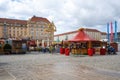 Altmarkt Square with Dresden Autumn Market Fair - Dresden, Saxony, Germany