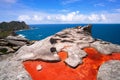 Alto do Principe view point in Islas Cies islands Royalty Free Stock Photo