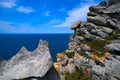 Alto do Principe view point in Islas Cies islands Royalty Free Stock Photo