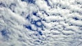 Altocumulus Cloud Pattern on Bright Blue Sky Royalty Free Stock Photo
