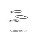 altostratus icon. Trendy altostratus logo concept on white backg