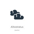 Altostratus icon vector. Trendy flat altostratus icon from weather collection isolated on white background. Vector illustration