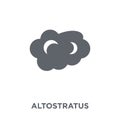 altostratus icon from Weather collection.