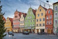 Altstadt street in Landshut, Germany