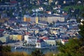 Old town of Gmunden seen from the GrÃÂ¼nberg Royalty Free Stock Photo