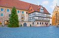 The Altstadtmarkt Old Town Market square with Gewandhaus building, Braunschweig, Germany