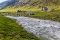 Altyn Arashan village in the Terskey Alatau mountain range, Kyrgyzst