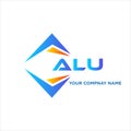 ALU abstract technology logo design on white background. ALU creative initials Royalty Free Stock Photo