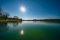 Alum lake, Chomutov, Czech republic Royalty Free Stock Photo