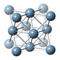 Aluminium aluminum metal, crystal structure.