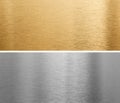 Aluminium and brass metal plates