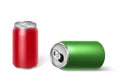 Aluminium can mockup for energy drink, cola, soda, beer, juice drinks