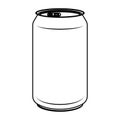 aluminium can product icon vector illustration