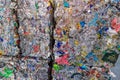 Aluminium cans recycling centers and raw material Royalty Free Stock Photo