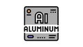 aluminium chemical material color icon animation