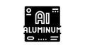 aluminium chemical material glyph icon animation