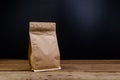 Aluminium foil coffee bag Royalty Free Stock Photo