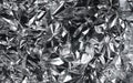 Aluminium foil texture background. Crumpled metal surface close up Royalty Free Stock Photo