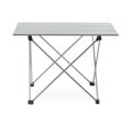 Aluminium folding camping table Royalty Free Stock Photo