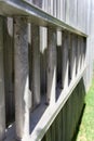 Aluminium Garden Ladder on fence