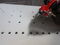 Aluminium Metlizing of steel Plate with Flame Spray Gun