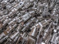 Aluminium parts background Royalty Free Stock Photo