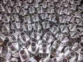 Aluminium parts background Royalty Free Stock Photo