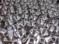 Aluminium parts background Royalty Free Stock Photo