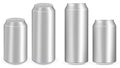 Aluminium soft drink cans vector