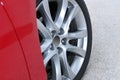 Aluminium sport wheel detail