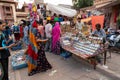 Aluminium and steel made locks and keys are displayed for sale at famous Sardar Market and Ghanta ghar Clock tower in Jodhpur,