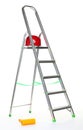 Aluminium stepladder Royalty Free Stock Photo