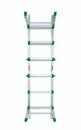 Aluminium stepladder isolated on white background Royalty Free Stock Photo