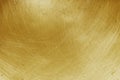 Aluminium texture background with gold gradient, pattern of scratches on stainless steel Royalty Free Stock Photo