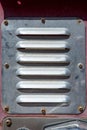 Aluminium ventilation grill Royalty Free Stock Photo